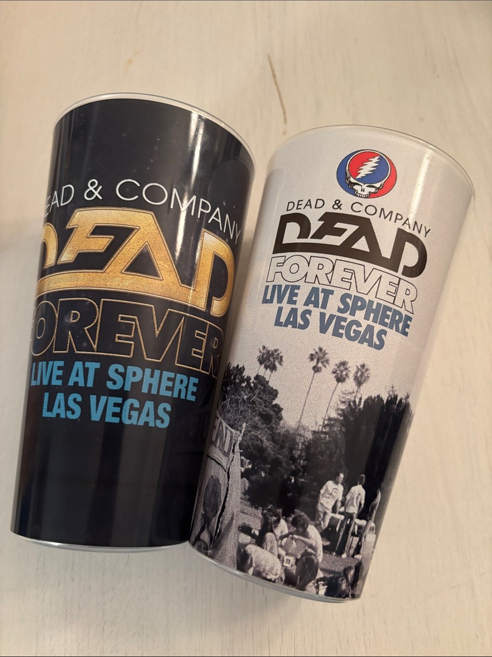Dead & Company Sphere Las Vegas' Black & White Concert Tumblers - Set of 2